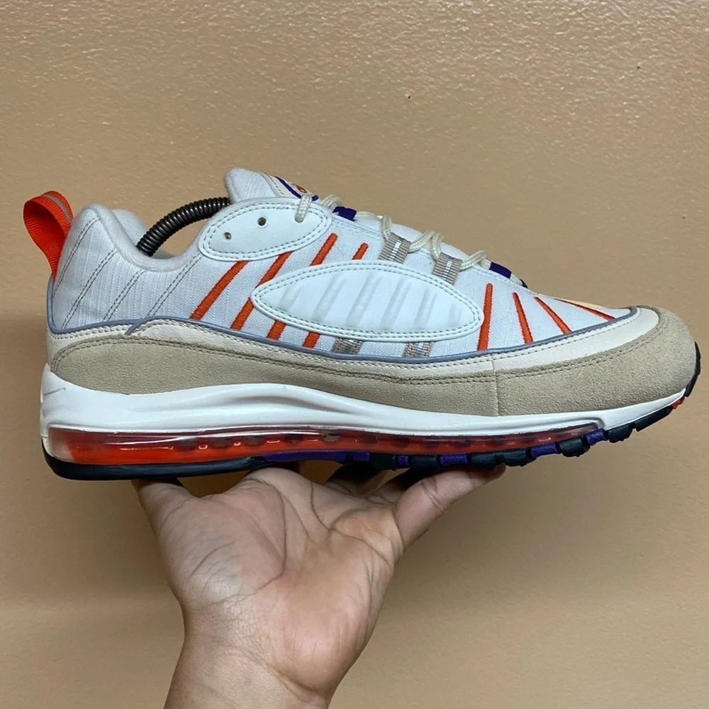Nike Air Max 98 “Sail Court Purple” Size 10.5 640744-108